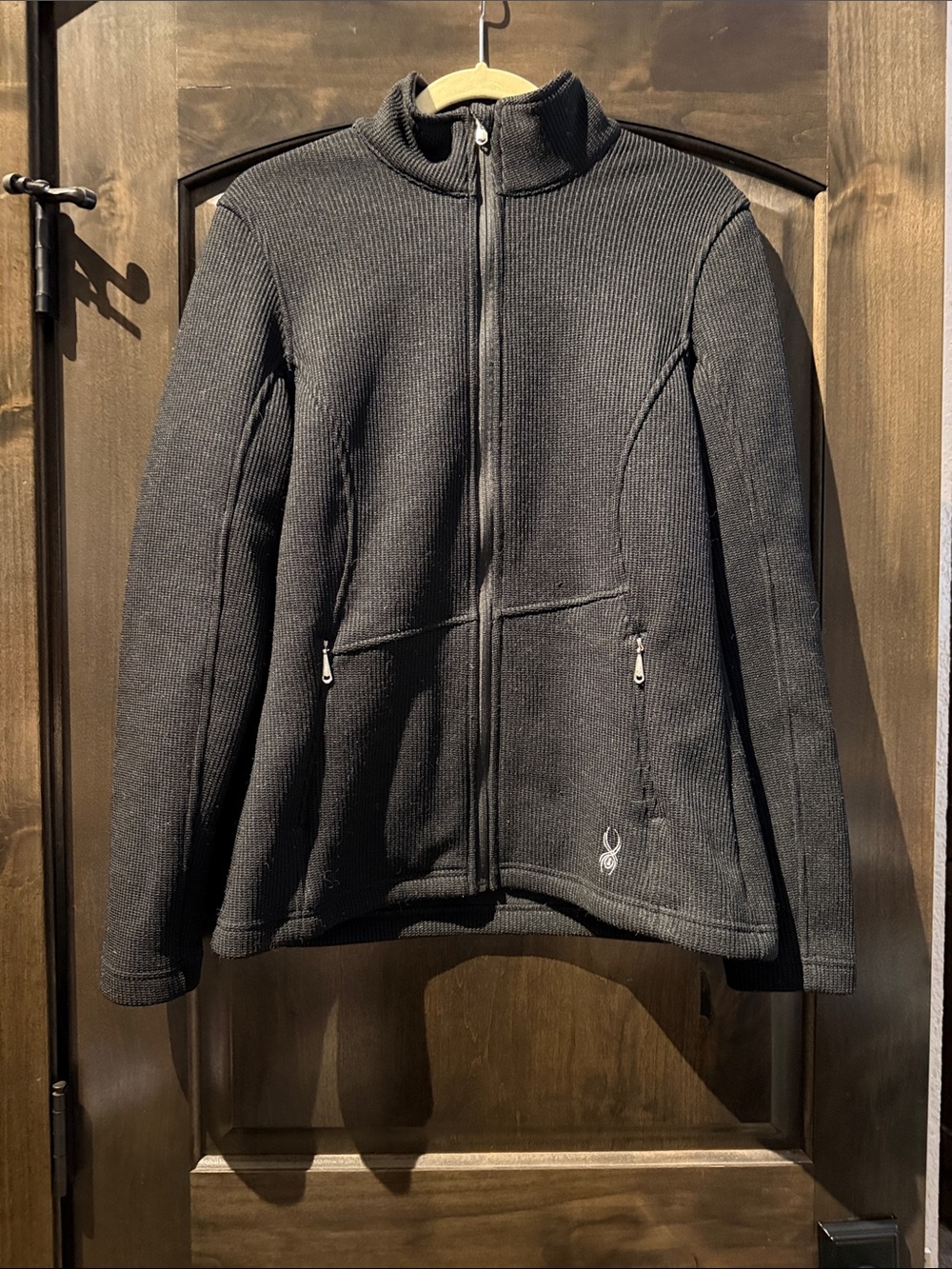 Spyder Women's Black Full-Zip Fleece Jacket